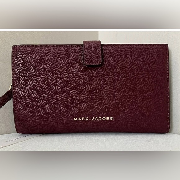New Marc Jacobs BRB Phone Wallet Wristlet Pomegranate - Picture 2 of 6